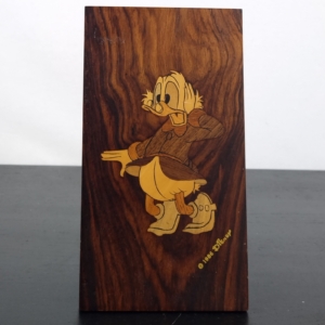 Vintage, wooden Scrooge McDuck wall plate