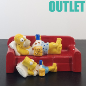 Vintage Bart and Homer Simpson money box by Tropico Diffusion