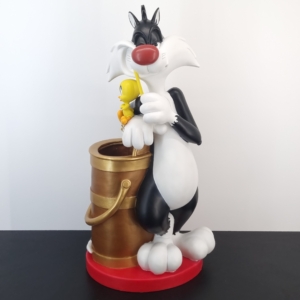 Vintage Tweety and Sylvester umbrella stand by Warner Bros