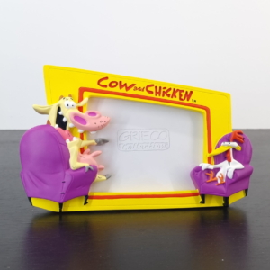 Vintage Cow and Chicken picture frame