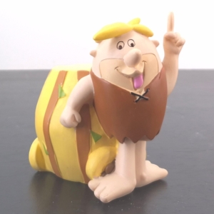 Barney Rubble money box with yellow stone-style container