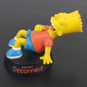 Bart Simpson laughing statue