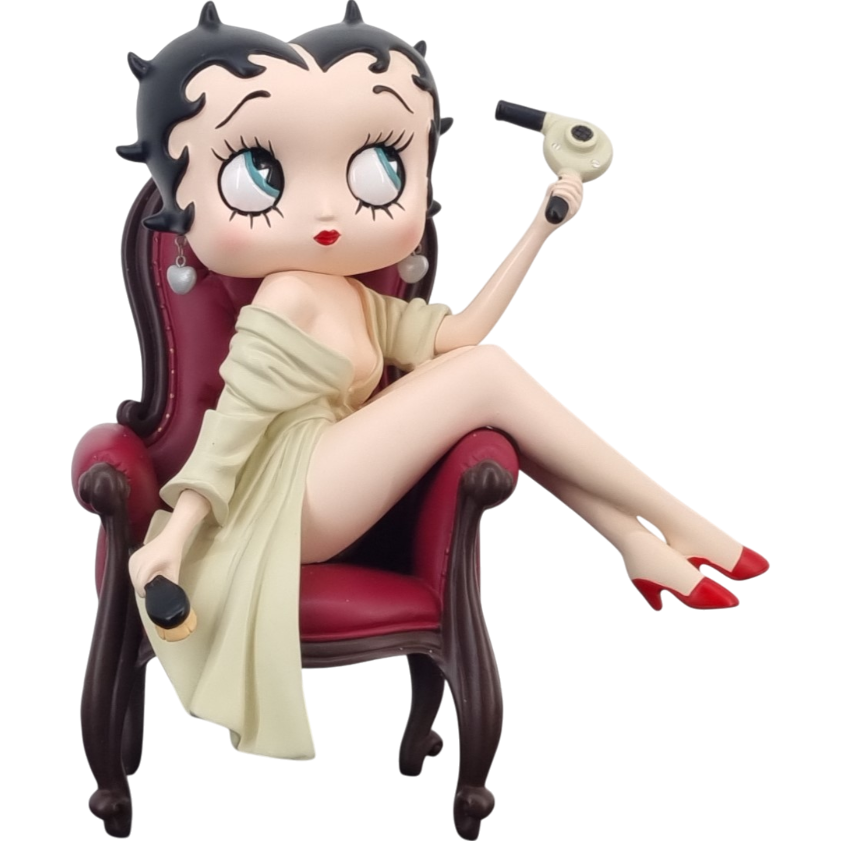 Betty Boop Grooming Statue by Unknow Sculptor