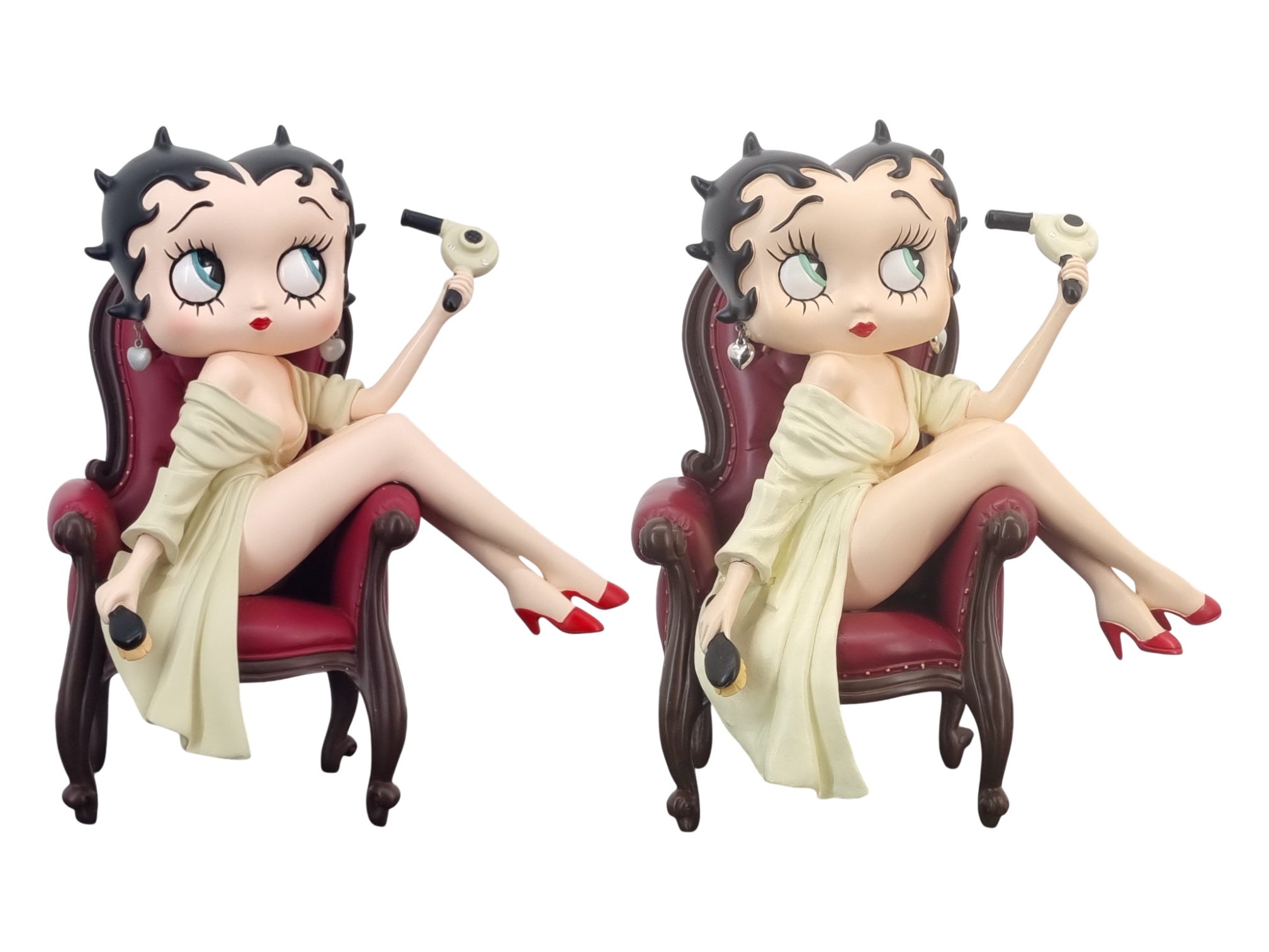 Betty Boop Grooming statue - Both Versions