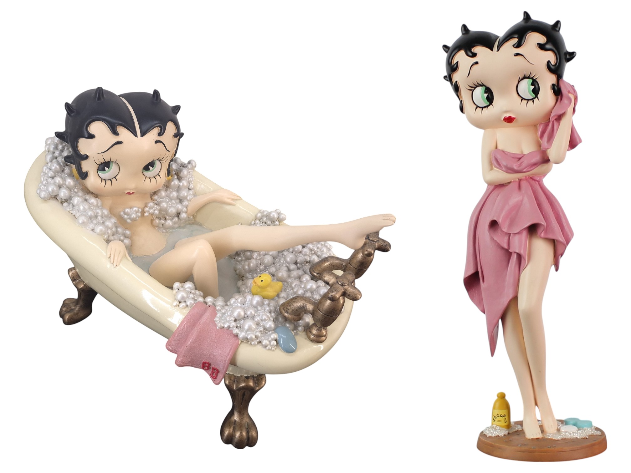 Betty Boop Taking a Bath Big Fig - With Betty Boop in a Bath Towel Statue
