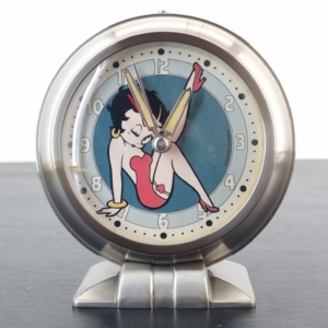 Betty Boop metal alarm clock