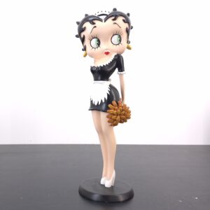 Betty Boop as cleaning lady statue