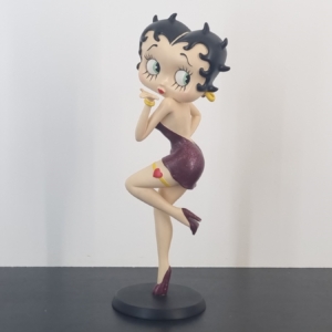 Betty Boop blowing kisses statue