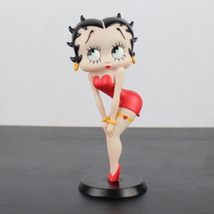 Betty Boop in a red dress statue - Peter Mook - Rutten - mid fig