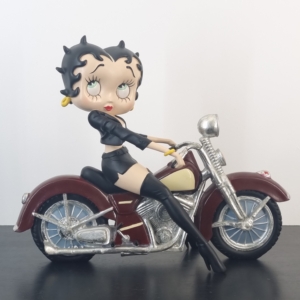 Betty Boop on a motorbike statue