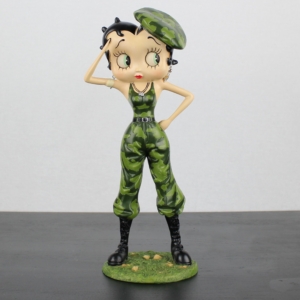 Betty Boop soldier statue - Peter Mook - Rutten