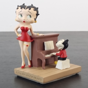Betty Boop and Pudgy at the piano figurine