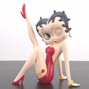 Betty Boop with her leg up statue Peter Mook Rutten