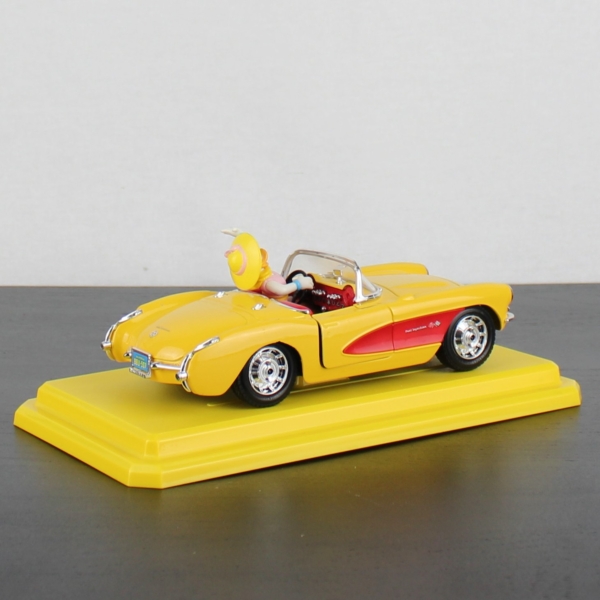 Daisy Duck Chevrolet Corvette - Bburago _right back - Daisy Duck Chevrolet Corvette - Bburago _right back
