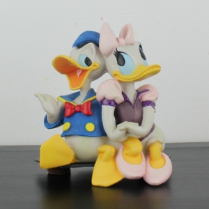 Donald Duck Crazy Over Daisy Figurine