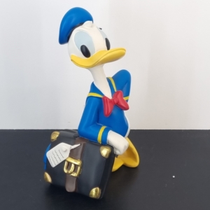 Donald Duck suitcase statue