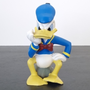 Donald Duck thinking figurine