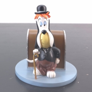 Droopy money box with cane and chest-shaped coin bank