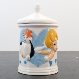 Droopy and The Girl storage jar