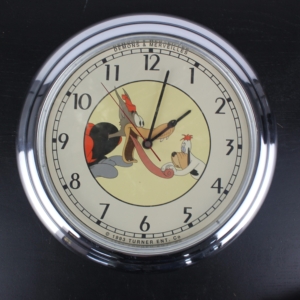 Droopy and Wolf wall clock