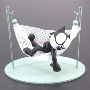 Felix the Cat in a Hammock Figurine