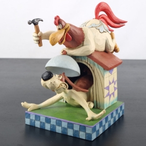 Foghorn Leghorn and Barnyard Dawg - Rude Awakening - Jim Shore - Looney Tunes Traditions