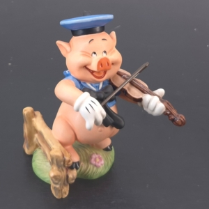 WDCC Fifer Pig Hey Diddle Diddle I Play on My Fiddle Three Little Pigs figurine