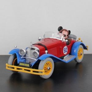 Mickey Mouse Mercedes Benz SSK model car by Bburago in license of Walt Disney