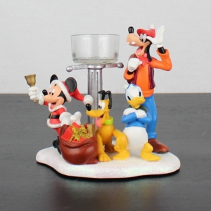 Mickey Mouse, Pluto, Goofy and Donald Duck candle stand Walt Disney