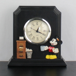 Vintage Mickey Mouse desk clock by Figi Graphics