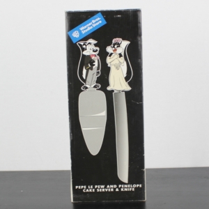 Pepé Le Pew and Penelope Pussycat wedding cutlery Warner Bros store exclusive