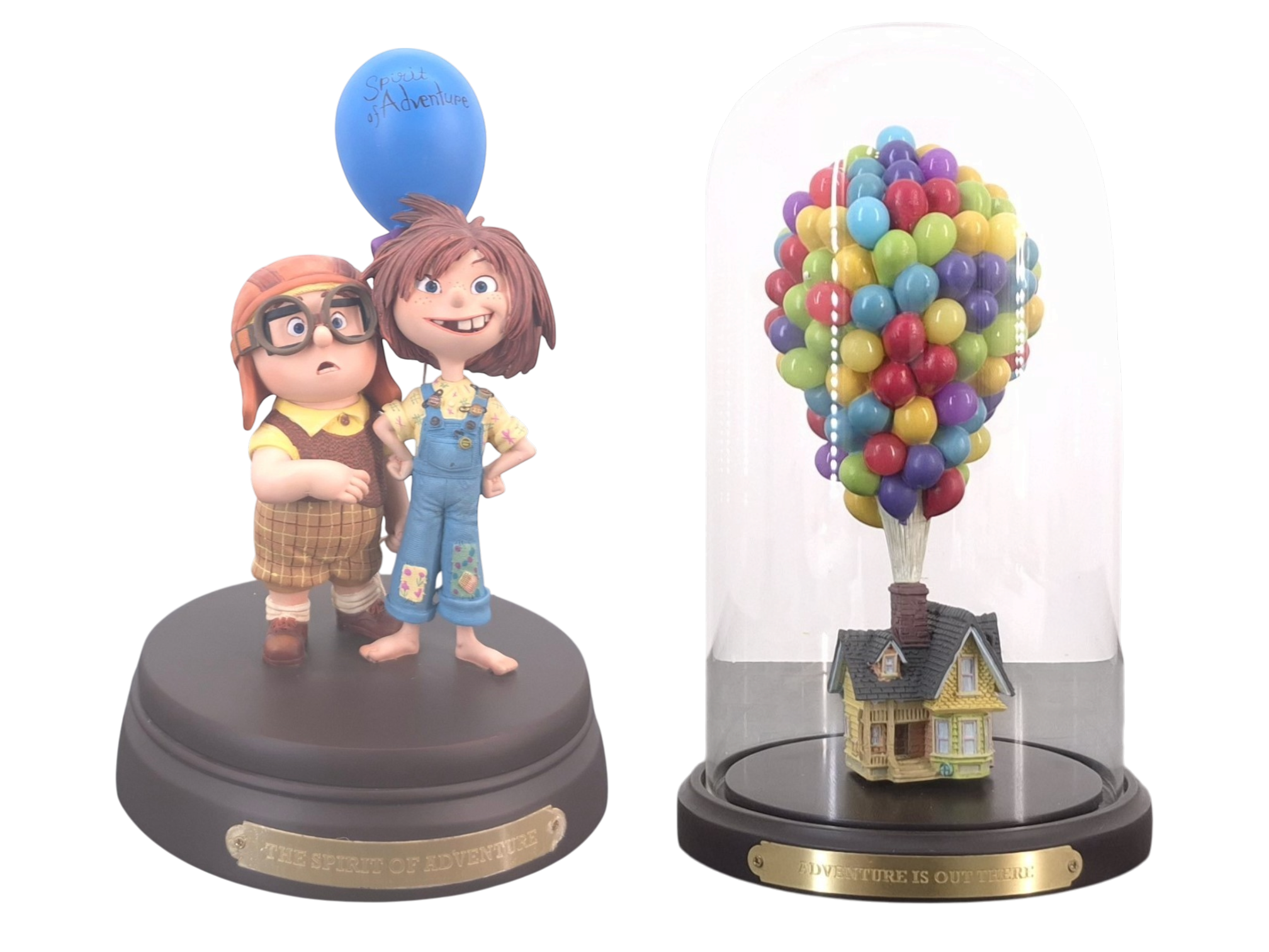 Kevin and Jody Up 10th Anniversary Collectibles - Kevin and Jody Up 10th anniversary collectibles showing Young Ellie and Carl beside Carl Fredricksen’s house with balloons.