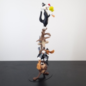 Tower of Looney Tunes characters