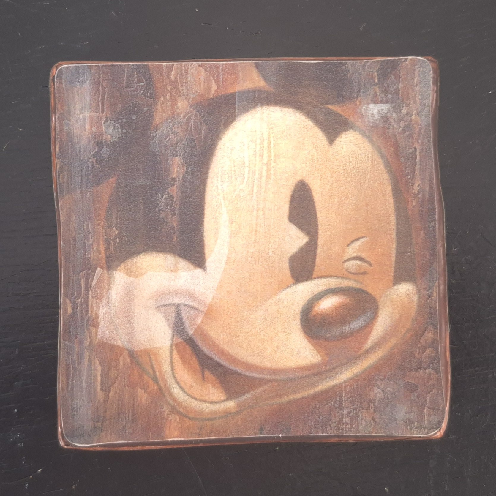 Mickey Mouse Winking Face - Stefan Lindahl - Mickey Mouse Winking Face wall art by Stefan Lindahl