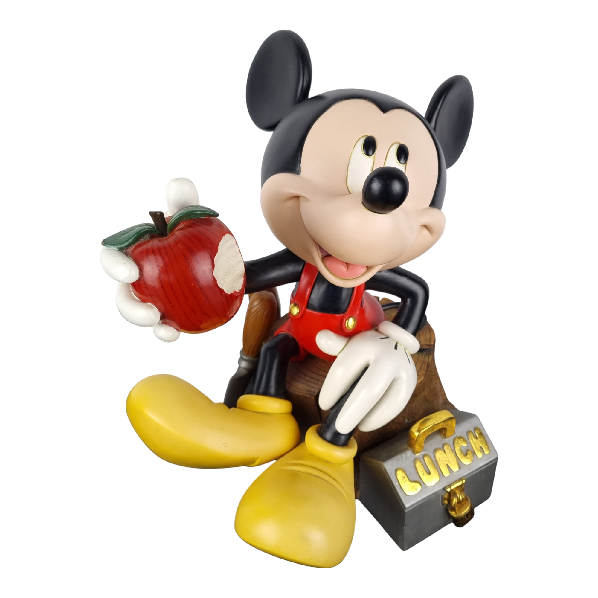 Mickey Mouse eating a apple - Garden statue