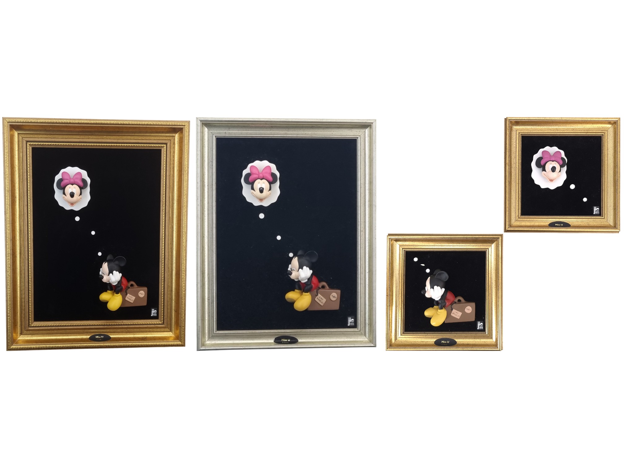 Mickey and Minnie Mouse Miss U - All Three Versions - Joakim Lindstrup - Jie Art