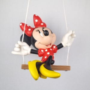 Minnie Mouse on a swing statue - Peter Mook - Heissner AG