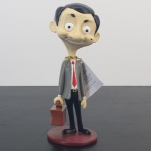 Mr Bean with briefcase statue - peter mook - rutten