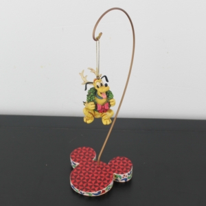 Pluto Ornament with Stand - Jim Shore - Walt Disney Traditions