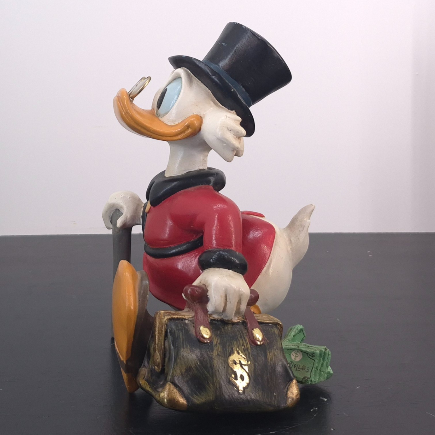Scrooge McDuck With a Suitcase Full of Money - Small Version _left - Scrooge McDuck With a Suitcase Full of Money - Small Version _left