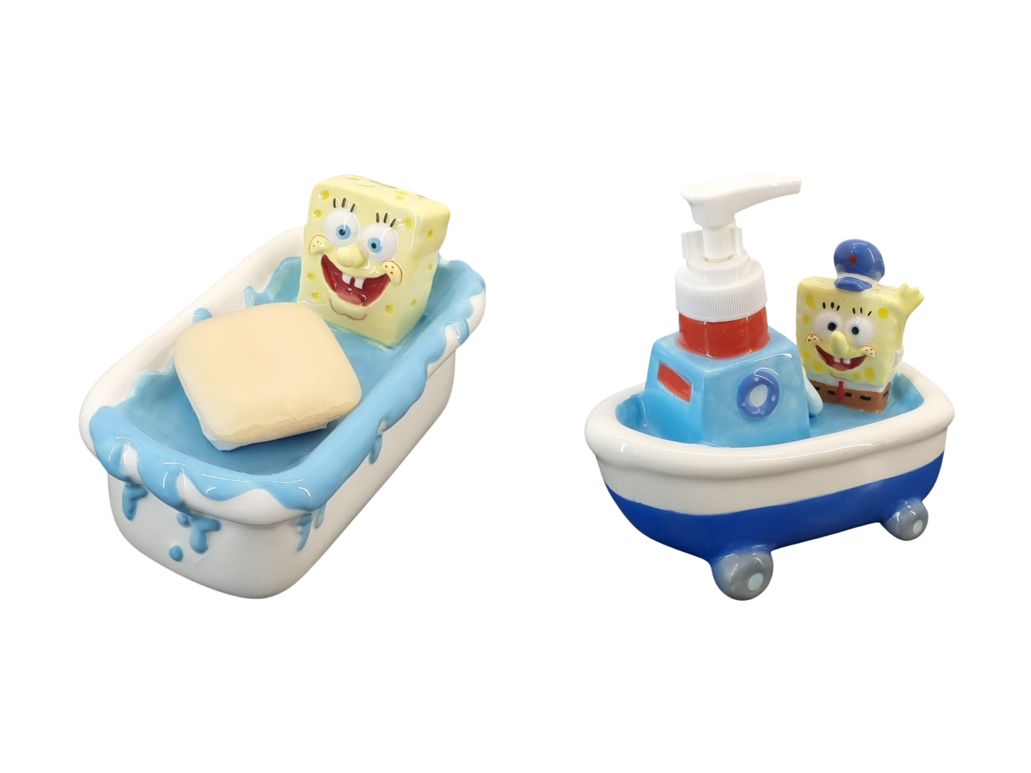 SpongeBob SquarePants Soap Dispenser and SpongeBob SquarePants Soap Dish - Avenue of the Stars