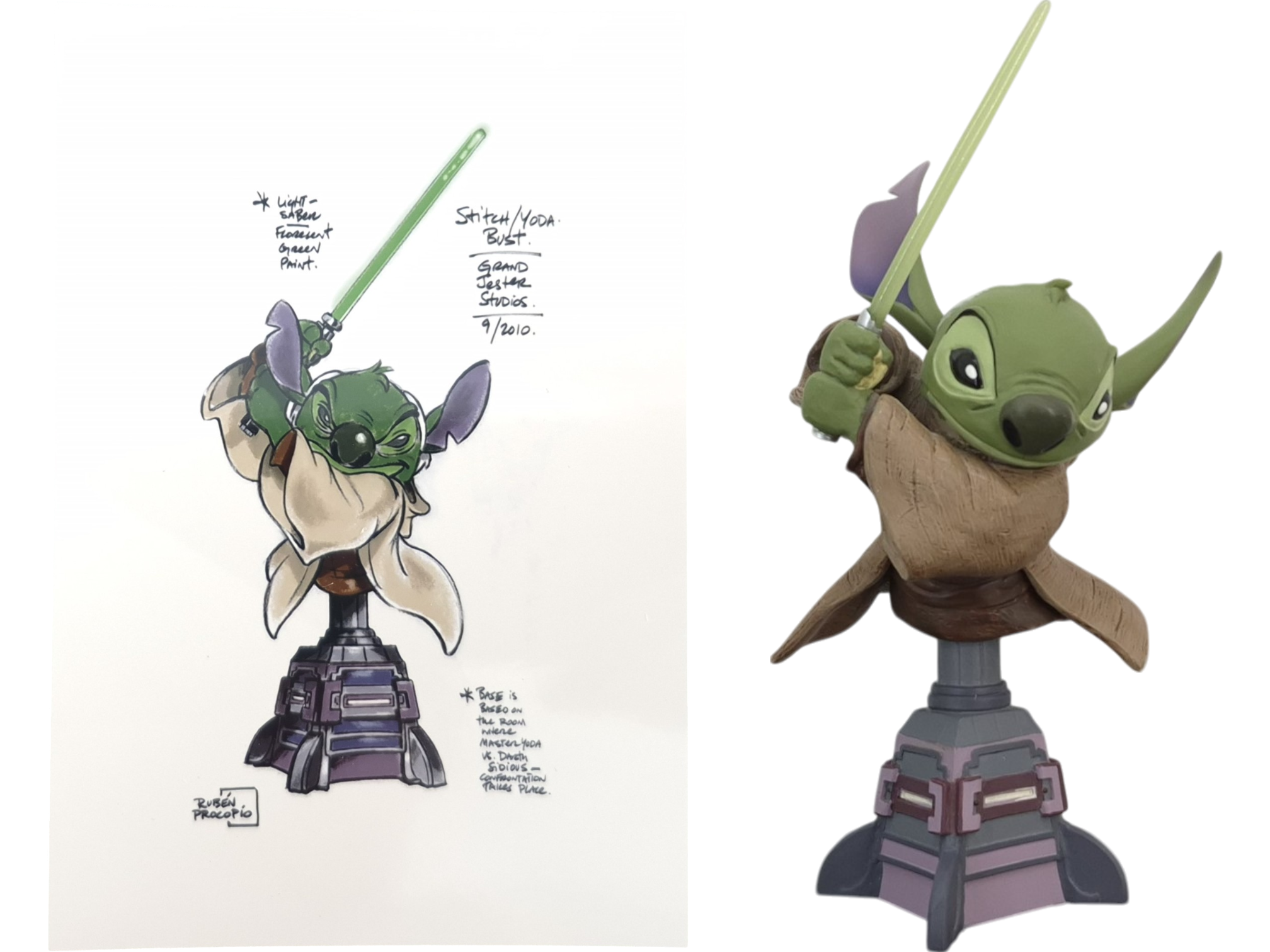 Stitch as Yoda by Grand Jester Studios