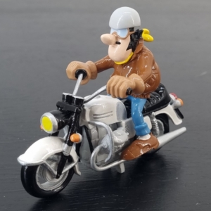 Sur Sa Moto Guzzi V7 750 de 1969 figurine