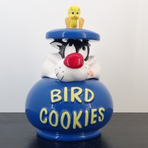 Vintage Sylvester and Tweety Bird cookie jar