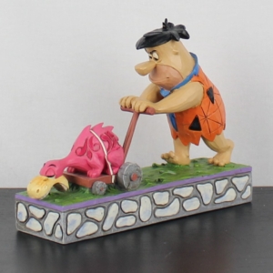 The Flintstones - Mower-a-saurus statue - Jim Shore