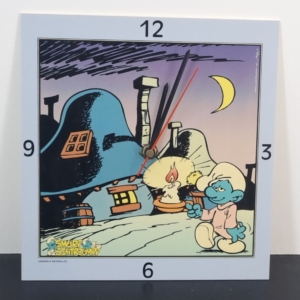 The Smurfs clock