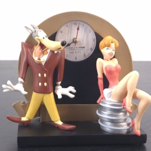 The Wolf and The Girl Desk Clock
