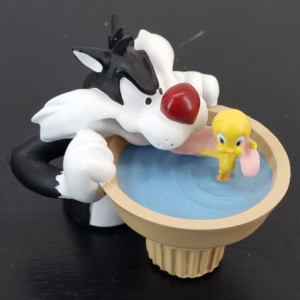 Sylvester with Tweety Bird figurine