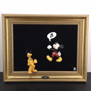 Whistling Mickey Mouse with Pluto - Jie Art