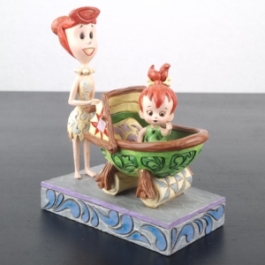 Wilma and Pebbles Flintstone - Bedrock Buggy - Jim Shore - The Flintstones